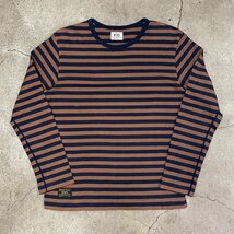 15ss WTAPS VASQUE LS S BROWN ダブルタップス ボーダー ロンT ブラウン_画像1