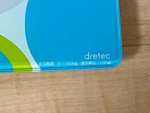 【ジャンク】dretec(ドリテック) 体重計 ヘルスメーター ボディスケール バックライト付 デジタル ぷち BS-162BL(ブルー)_画像2