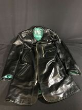 Y'2 LEATHER IKIYA since 1991 レザー　カーコート　ブラック　サイズ 38_画像1