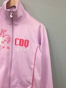 !* Le Coq s Porte .fle coq sportif truck top jersey long sleeve lady's for women motion put on pink L size running &