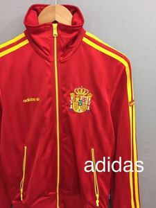  Adidas adidas originals soccer Spain representative jersey truck top red men's XS size!#&