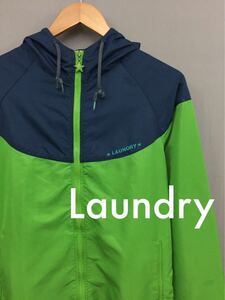 ランドリー Laundry トラックジャケット 長袖 ジャージ 前チャック 星 メンズ Mサイズ 黄緑 !★&