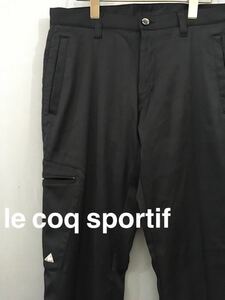 ルコック スポルティフ le coq sportif 冬用パンツ ゴルフコレクション ボトムス スラックス 保温パンツ ブラック メンズ 胴囲79 !★&