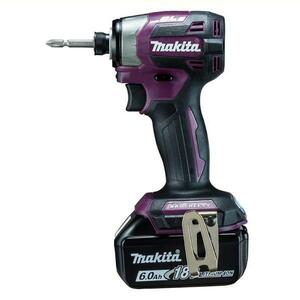 makita マキタ インパクトドライバ パープル TD173DGXAP セット品 18V バッテリー2個 充電器付 未使用 買取品