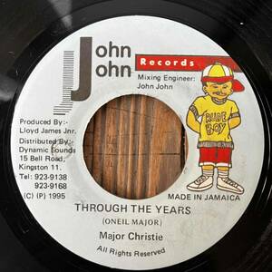 ★送料込み！美盤！1995！ジャロのスペシャルでお馴染みの一曲！HEAVENLESS riddim【Major Christie - Through The Years】7inch John John