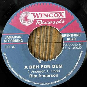 ★1966！レアチューン再発！名曲【Rita Anderson - A Deh Pon Dem / Jackie & Doreen - Welcome You Back Home】7inch Studio One / Wincox