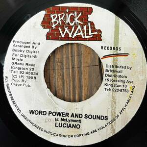 ★1998！EVERY LITTLE THING riddim！【Luciano - Word Power And Sounds / Singing Melody - Money Love】7inch Digital-B / Brickwall JA