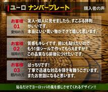 【お得な前後２セット】ユーロナンバープレート　オーダーメイド　選べる３素材（マグネット・プラ板・ステッカー）_画像10