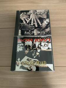 Bon Jovi 「Cross Road」「Keep The faith 」ボンジョビ 2枚セットCD 送料込　国内盤