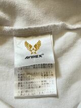 AVIREX アヴィレックス 半袖Tシャツ ホワイト サイズM メンズ ミリタリー_画像6