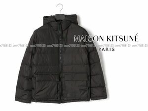 未使用10.1万《メゾンキツネ》国内購入 Lサイズ ダウン ロゴ ジャケット MAISON KITSUNE アウター コート メンズ ユニセックス キツネ