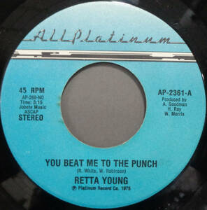 【SOUL 45】RETTA YOUNG - YOU BEAT ME TO THE PUNCH / MAYBE IT'S THE BEST THING (s230922013)