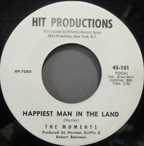 【SOUL 45】MOMENTS - HAPPIEST MAN IN THE LAND / DON'T TAKE YOUR LOVE FROM (s230918055)