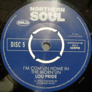 【SOUL 45】LOU PRIDE / GWEN OWENS - I'M COM'UN HOME IN THE MORN'UN / (JUST SAY) YOU'RE WANTED...(s230924024)