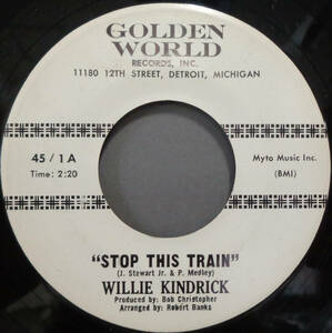 【SOUL 45】WILLIE KENDRICK - STOP THIS TRAIN / FINE AS WINE (s230918008)