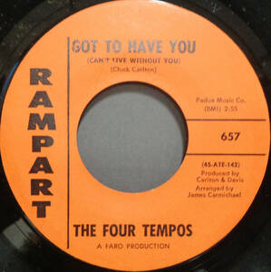 【SOUL 45】FOUR TEMPOS - GOT TO HAVE YOU / COME ON HOME (s230919034)