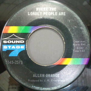 【BLUES 45】ALLEN ORANGE - WHERE THE LONELY PEOPLE ARE / V.C. BLUES (s230925001)