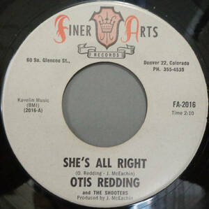 【SOUL 45】OTIS REDDING - SHE'S ALL RIGHT / TUFF ENUFF (s230926009)