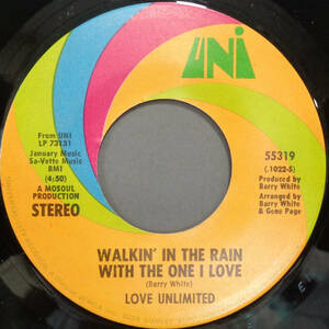 【SOUL 45】LOVE UNLIMITED - WALKIN IN THE RAIN WITH THE ONE I LOVE / I SHOULD HAVE KNOWN (s230919028)