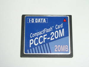  5048●● I・O DATA CompactFlash card、PCCF-20M 20MB、アイオーデータ CFカード ●