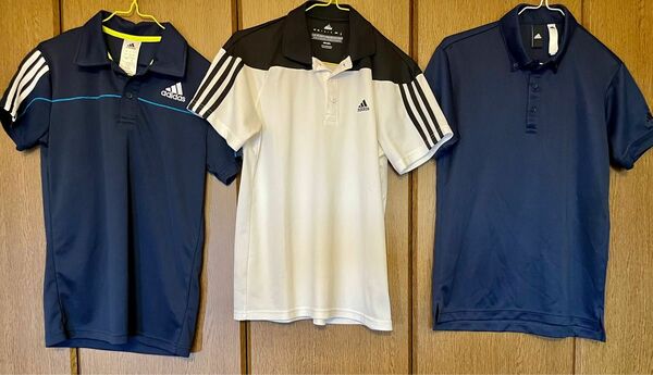 ☆adidas・ポロシャツ半袖☆3枚セット・襟付き☆climalite・クールビズ☆