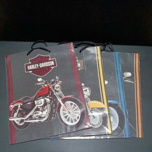 ● Harley-Davidson「紙袋　4枚」手さげ袋　ショップ袋　ハーレーダビッドソン