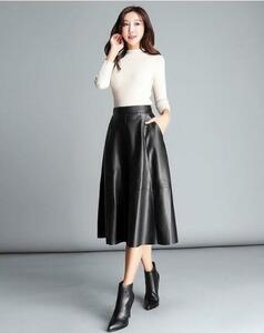  fine quality ram leather skirt size selection possible lady's sheep leather black tight skirt beautiful legs slim 