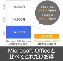  Thinkfree Office NEO 7 パッケージ版 最新 オフィスソフト Microsoft Office と高い 互換 性 Excel PowerPoint Word PDF_画像6