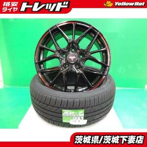 フリード フリードプラス インチアップ 17インチ 205/45R17 新品 ノヴァリス SH 6.5J +53 5H114.3 BK トーヨー SD7 2022年製 SET