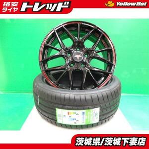 フリード フリードプラス インチアップ 17インチ 205/45R17 新品 ノヴァリス SH 6.5J +53 5H114.3 BK 輸入タイヤ 2022年製 ４本SET