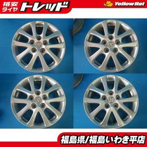 ★福島いわき平店★ 中古ホイール４本セット マツダ純正アテンザ用 16X6.5J +52.5 5H114 アテンザ プレマシ－ 等 冬用にお勧めです！