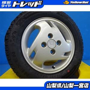 ライフ ゼスト 155/65R13 スタッドレスセット 【中古】ホンダ純正 13X4.0+40 4H100 【新品】2023年製 ネクセン ウィンガードアイス2 155/65