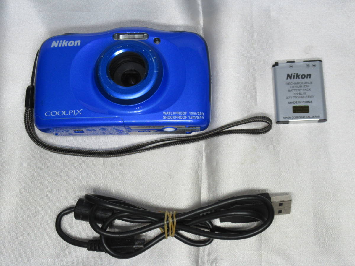 ヤフオク! -「ニコン coolpix w100 ブルー 防水デジタルカメラ