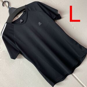LサイズサラサラスポーツTシャツ黒