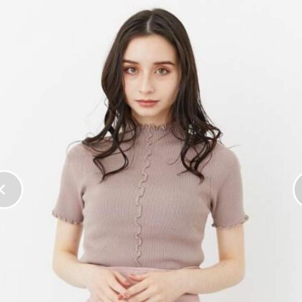 リエンダ　メローフリルRIB Knit TOP 新品未使用