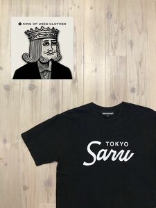 SANTASTIC! サンタスティック 半袖Tシャツ Mサイズ SALU 渋谷 井上三太 トウキョートライブ TOKYOTRIBE ブラック ユーズド 古着