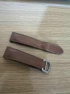 [ Cartier ] original D buckle belt parts SS beautiful goods regular goods leather belt 