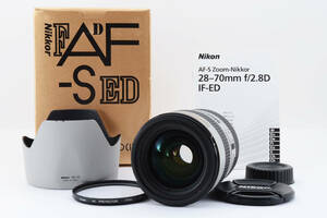 ニコン ED AF-S NIKKOR 28-70mm f2.8 D レンズ ライトグレー #2704