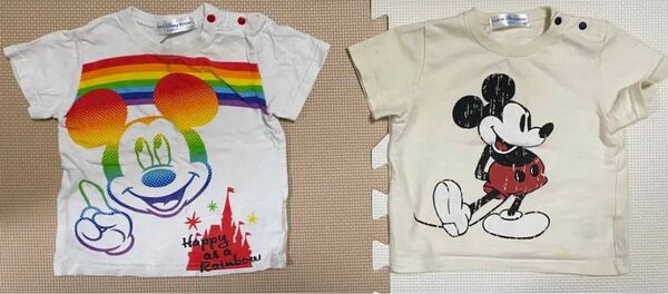 Disneyland RESORT ディズニーランドリゾート赤ちゃん　半袖　Tシャツ　80cm 2枚セット