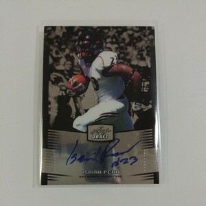 LISAIAH PEAD LEAF DRAFT 2012 AUTO 直筆サイン カード 