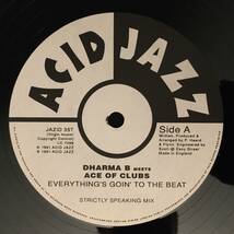 【12”】アシッドジャズ永遠のマスターピース!!! Dharma B Meets Ace Of Clubs / Everything's Goin' To The Beat_画像3