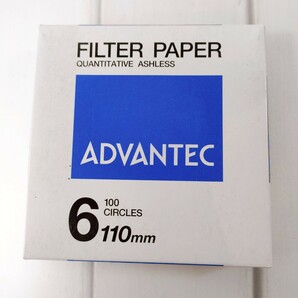 ST10] 新品未開封 ADVANTEC ろ過フィルター 3個セット 1- 125mm 6-110mm 研究用 ろ過作業 農業 粗大沈殿物ろ過 ろ過速度 早いの画像5