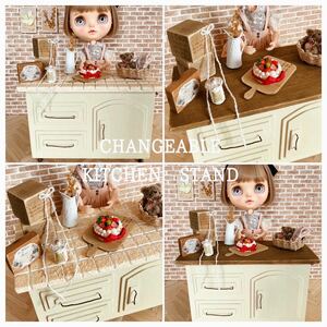  miniature doll house background board wall floor Blythe Licca-chan 1|6 furniture Obi tsu shelves desk doll doll furniture Custom Blythe kitchen 