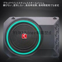 ★新作★10インチ12V 800W アクティブカーアンダーシートー バススピーカー パワーアンプ コンポーネント コンパクト軽量 小型 単品_画像9