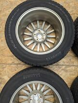 スタッドレス タイヤホイール 17インチ 7J＋45 PCD114.3 5穴 5H PIRELLI 225/60 17 2017年製 6mm エクストレイル フォレスター _画像9