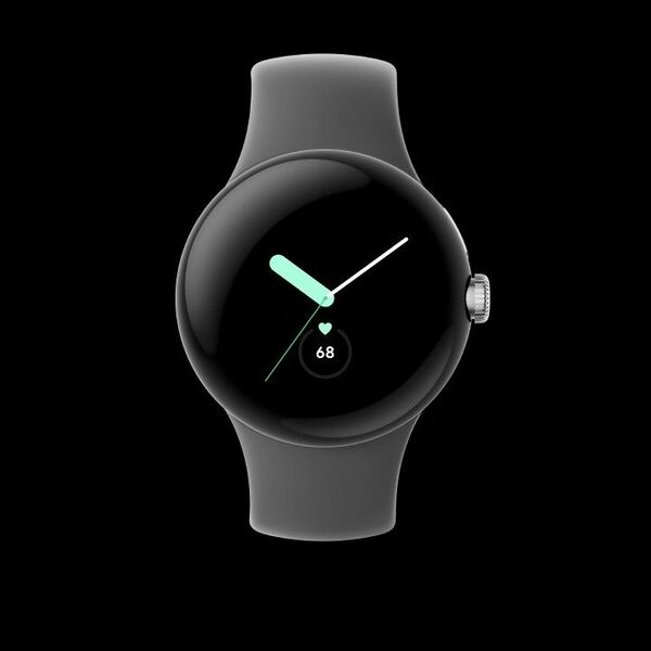 【新品交換品】Google Pixel watch/Polished Silver ケース / Charcoal