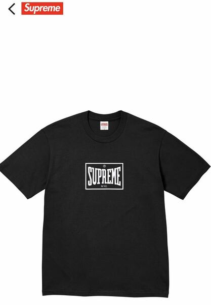 ★Supreme Warm Up Tee BLACK Lサイズ シュプリーム box logo Tシャツ 新品未開封 送料無料