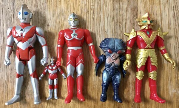 BANDAI YUTAKA ULTRAMAN Figure バンダイ ユタカ 円谷 ザウルトラマン ジャック パワード エースキラー ベンゼン星人 ソフビ フィギュア