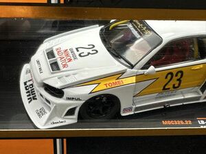 ★1/43スケール★ixo models LB-ER34 スーパーシルエットスカイライン2020 ホワイトSuper Silhouette SKYLINE #23★即決★特価1台限り！