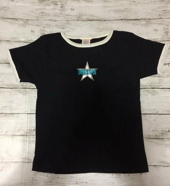 ドッグスター／DOGSTAR／キアヌ・リーブス 在籍バンド Tシャツ リブ素材 リンガー 刺繍 黒 チビT レディース キッズ 新品 ジョン・ウィック